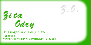 zita odry business card